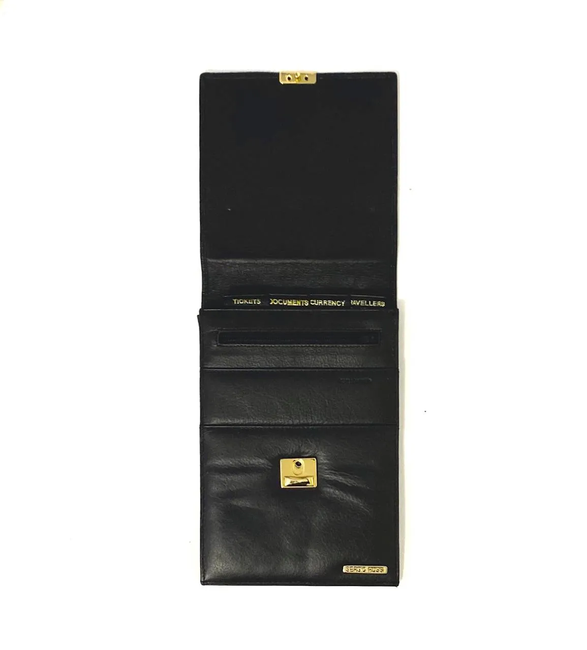 1970s Sergio Rossi Travel Passport Wallet Clutch Organizer