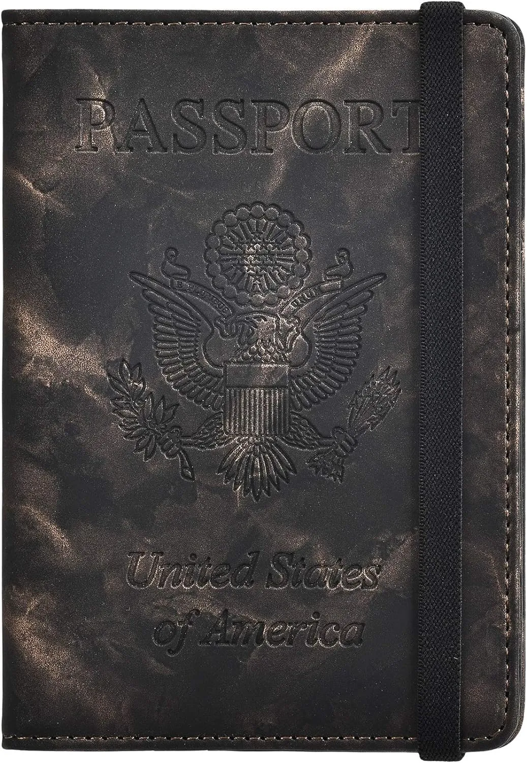 Leather Passport Holder Cover Case and  RFID Blocking Travel Wallet/Card Case for Women and Men