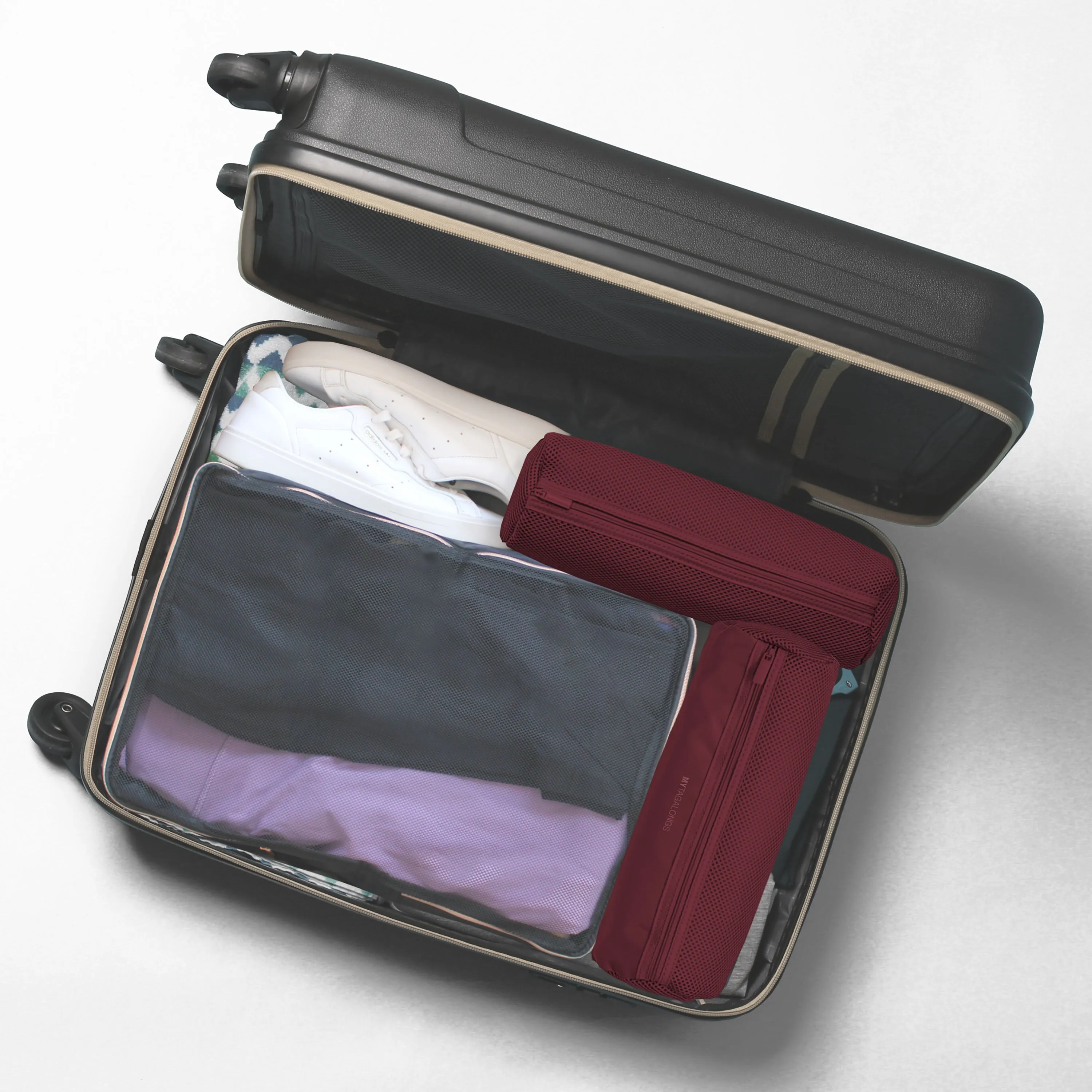 SET OF 2 SUITCASE MAXIMIZERS-ESPRESSO